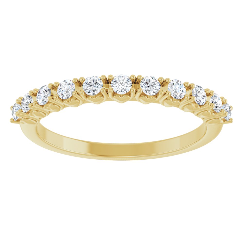 14K Yellow Gold 1/3 CTW Lab-Grown Diamond Anniversary Band