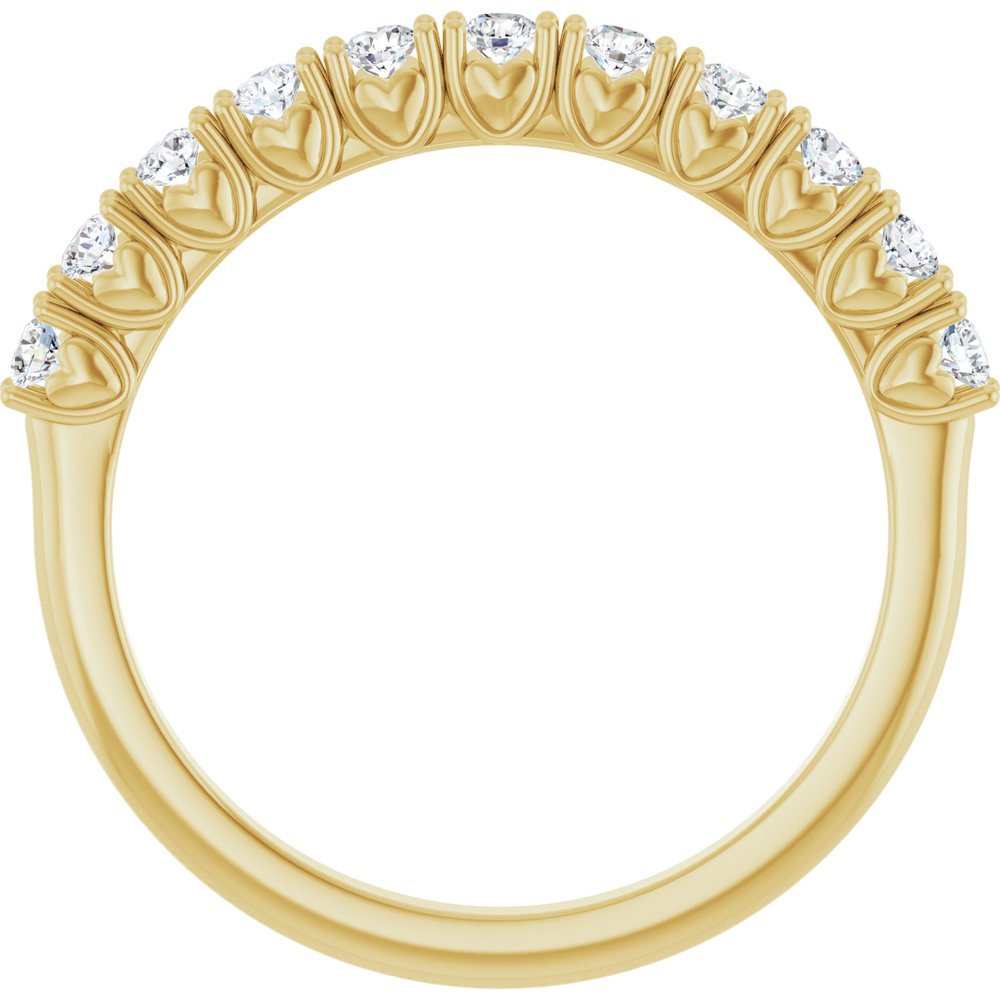14K Yellow Gold 1/3 CTW Lab-Grown Diamond Anniversary Band