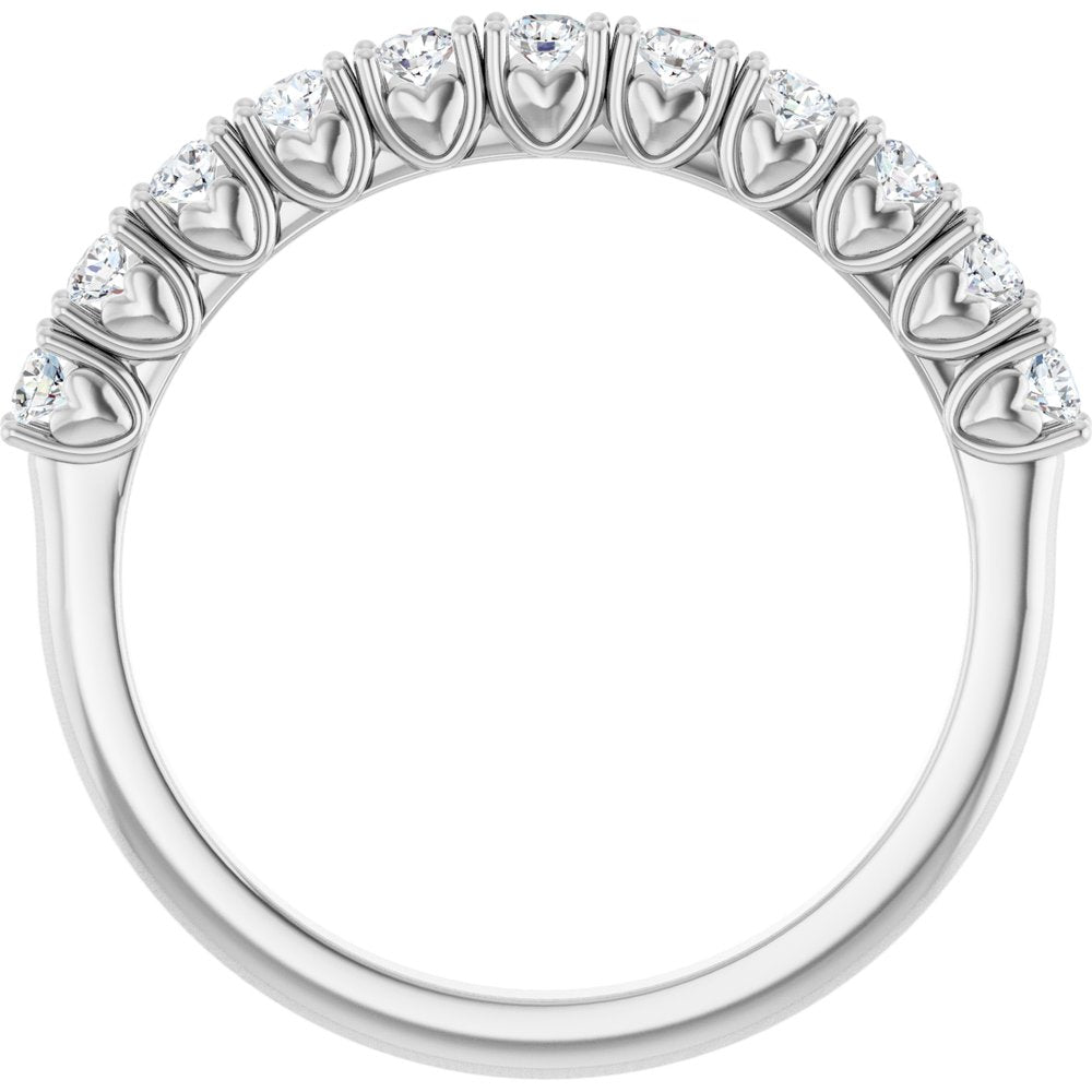 14K White 1/3 CTW Lab-Grown Diamond Anniversary Band