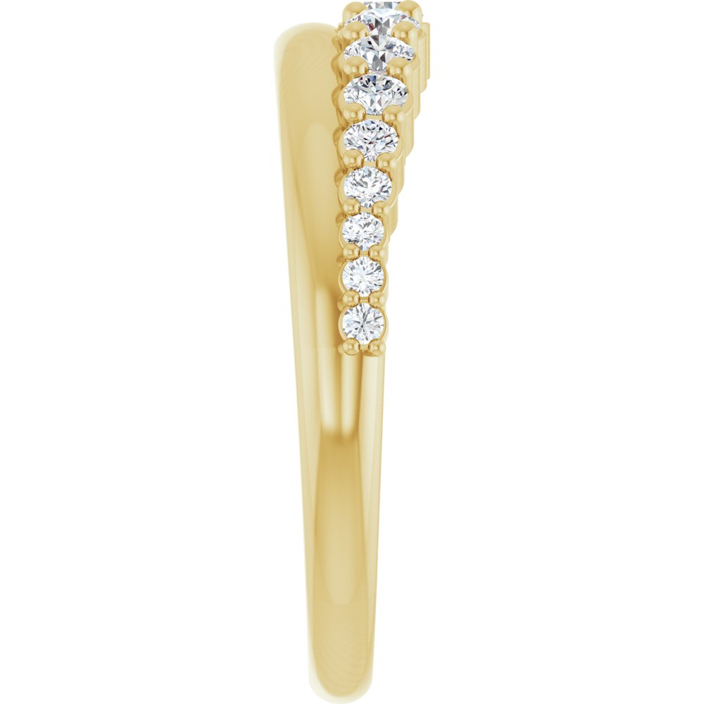 14K Yellow Gold 3/8 CTW Lab-Grown Diamond Anniversary Band