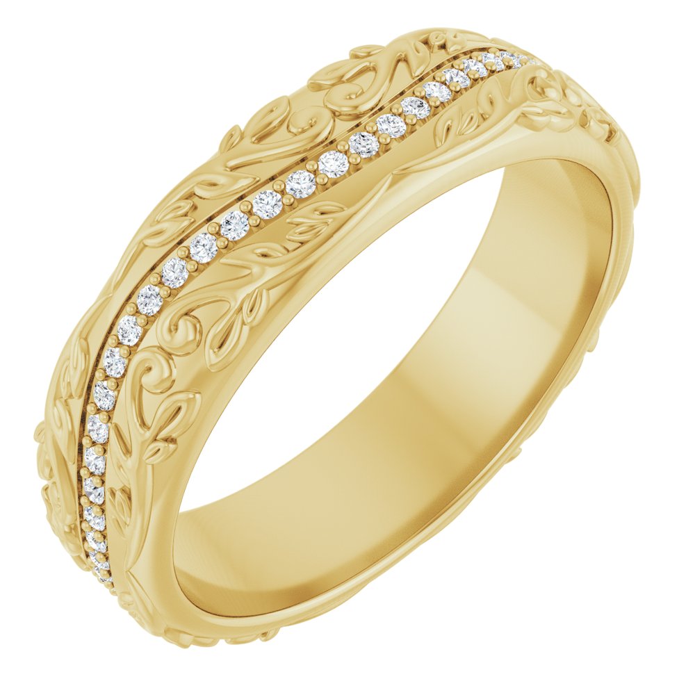 14K Yellow Gold 1/4 CTW Natural Diamond Band
