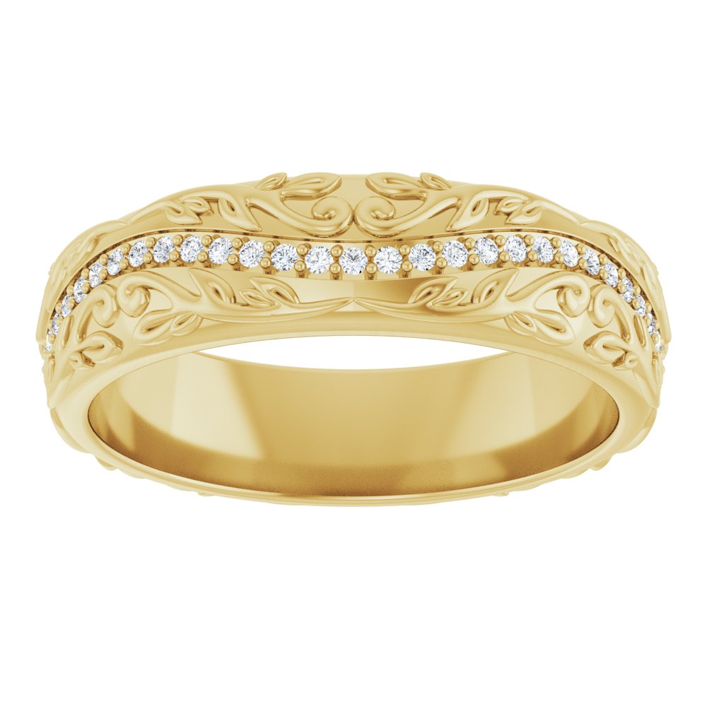 14K Yellow Gold 1/4 CTW Natural Diamond Band