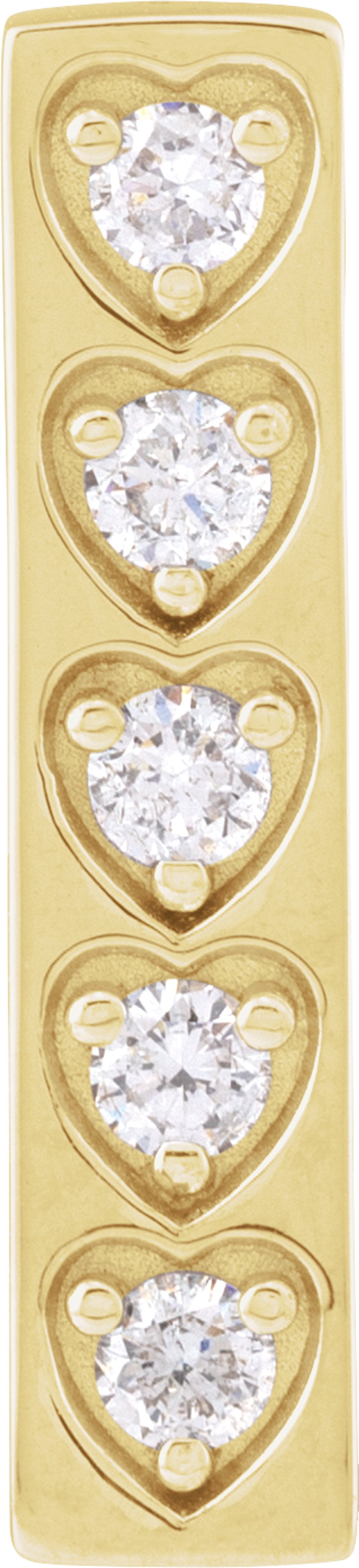 14K Yellow Gold 1/5 CTW Natural Diamond Pendant