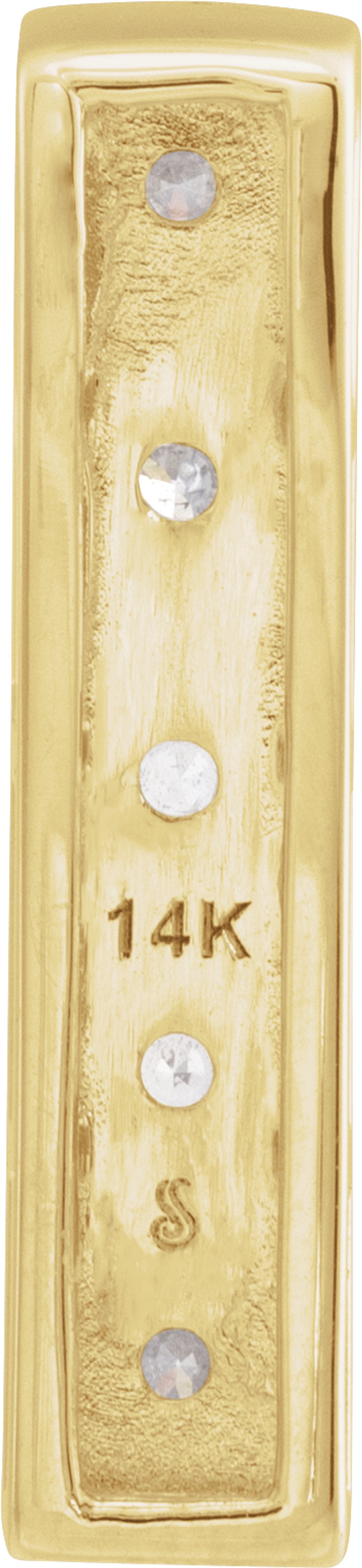 14K Yellow Gold 1/5 CTW Natural Diamond Pendant