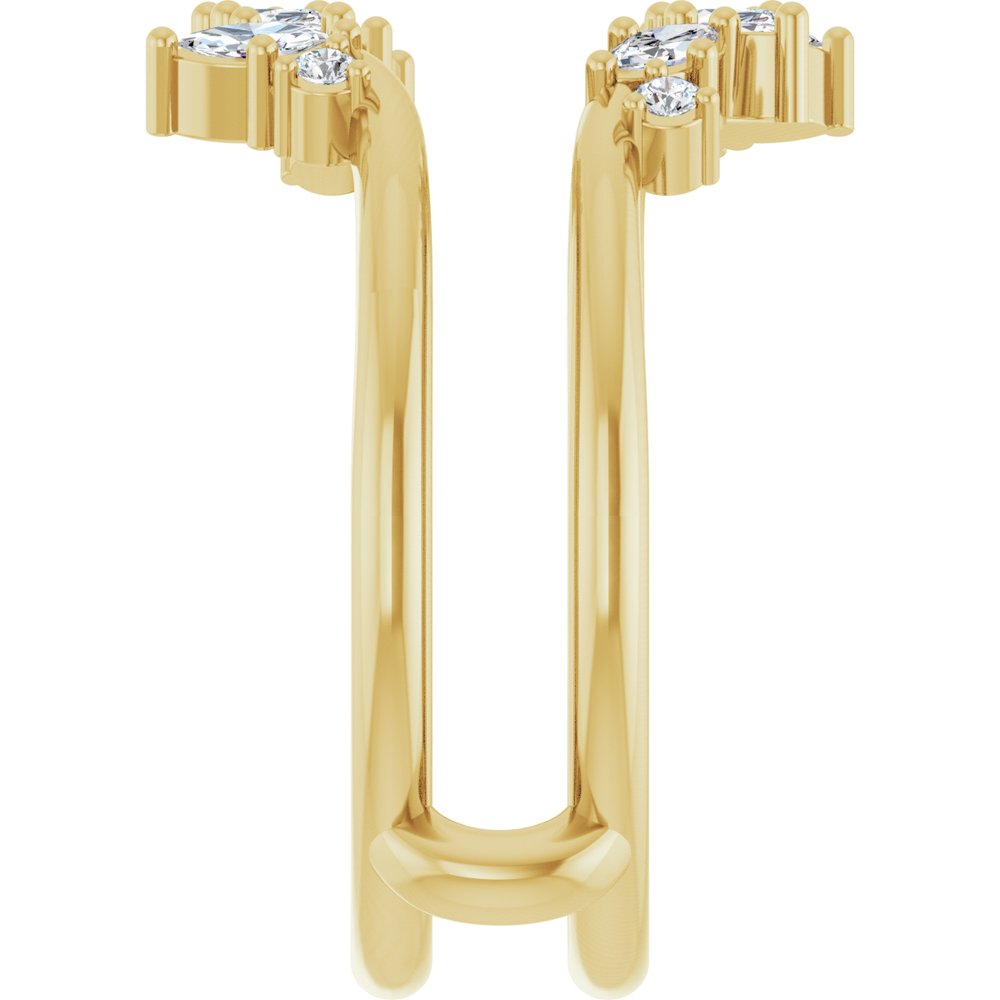 14K Yellow 1/3 CTW Natural Diamond Ring Guard