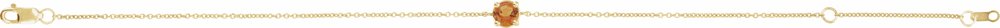 14K Yellow Gold Natural Citrine 6 1/2-7-1/2" Bracelet