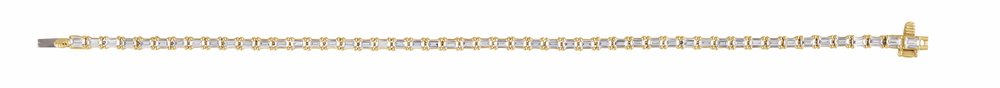 14K Yellow Gold 5 CTW Lab-Grown Diamond Line 7" Bracelet