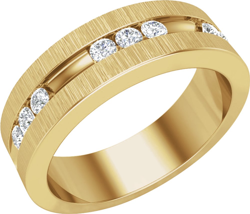 14K Yellow Gold 1/2 CTW Natural Diamond Band