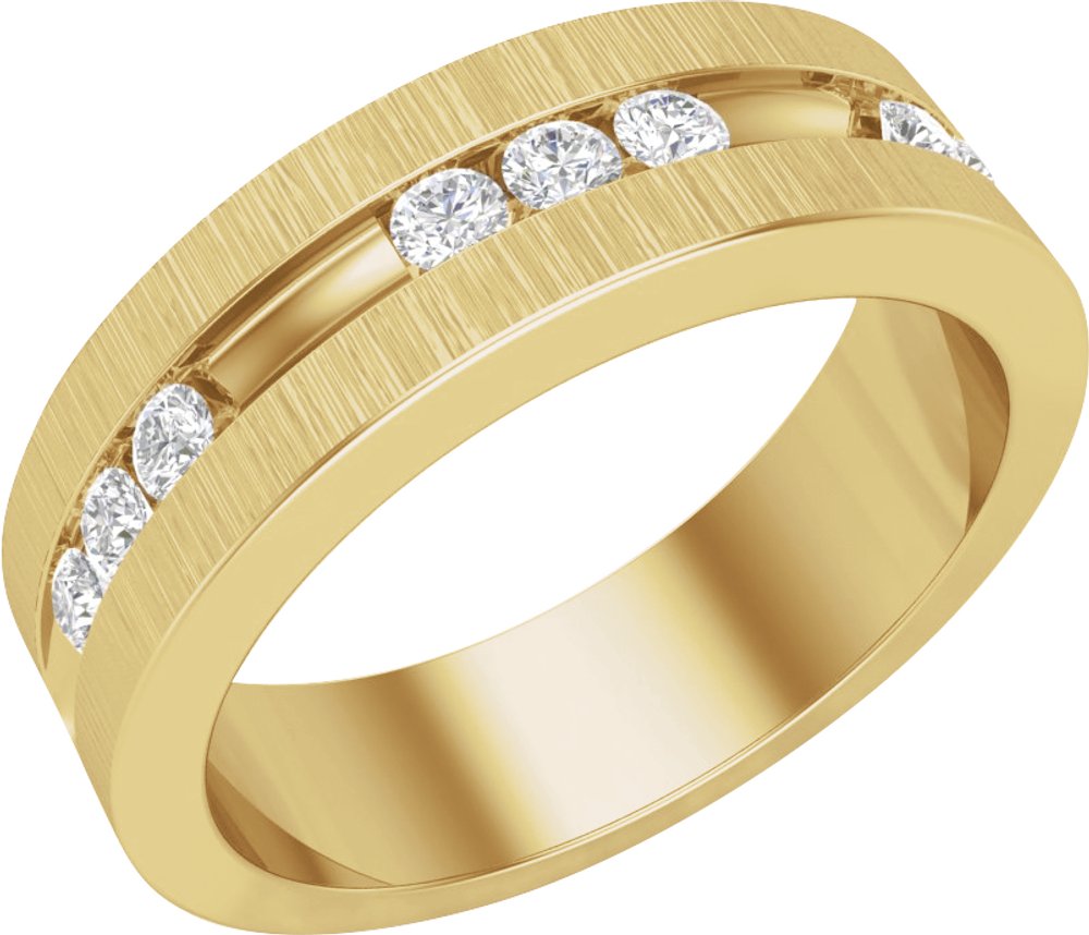 14K Yellow Gold 1/2 CTW Lab-Grown Diamond Band