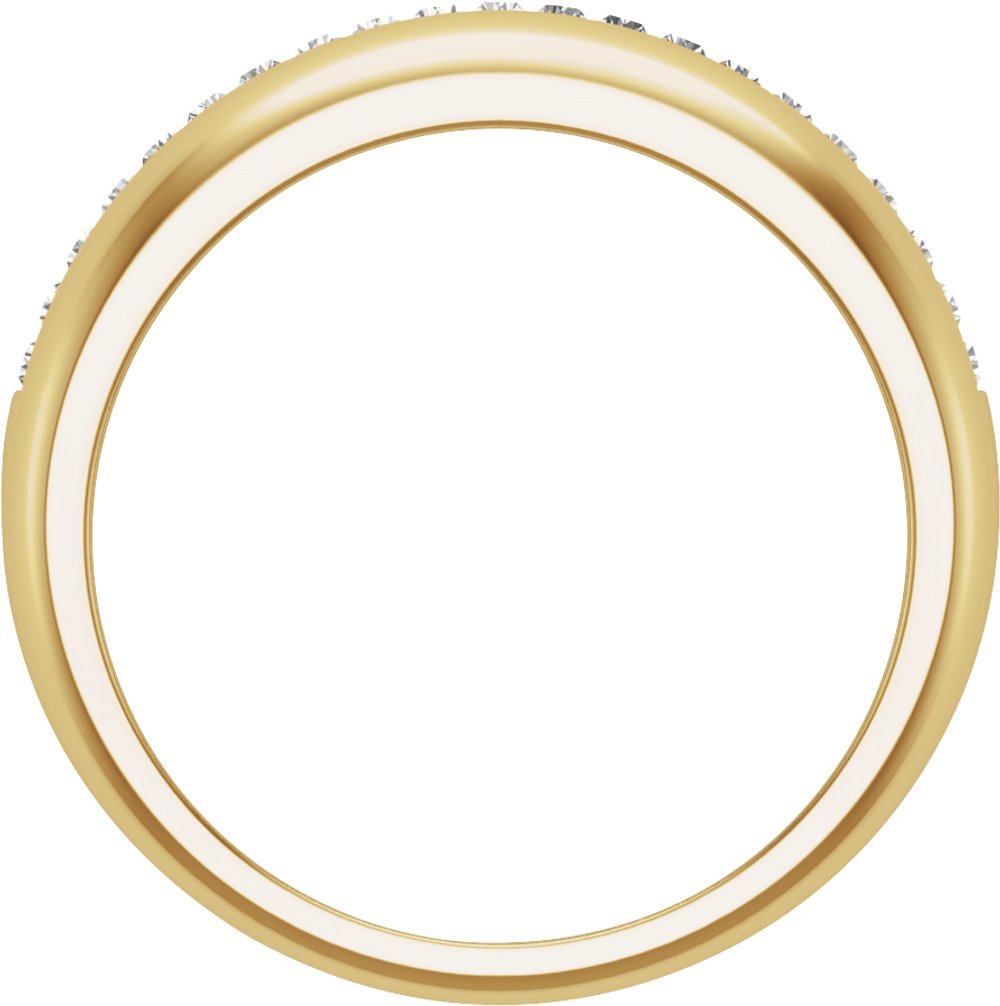 14K Yellow Gold 1/2 CTW Natural Diamond Anniversary Band
