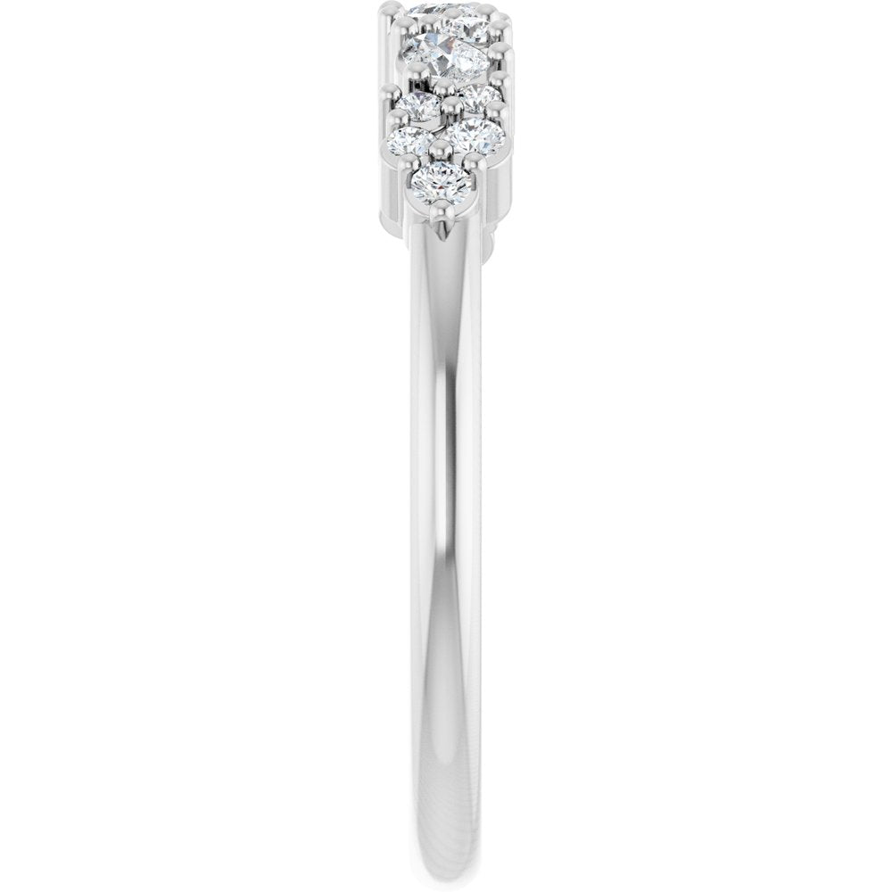 14K White Gold 1/4 CTW Lab-Grown Diamond Anniversary Band