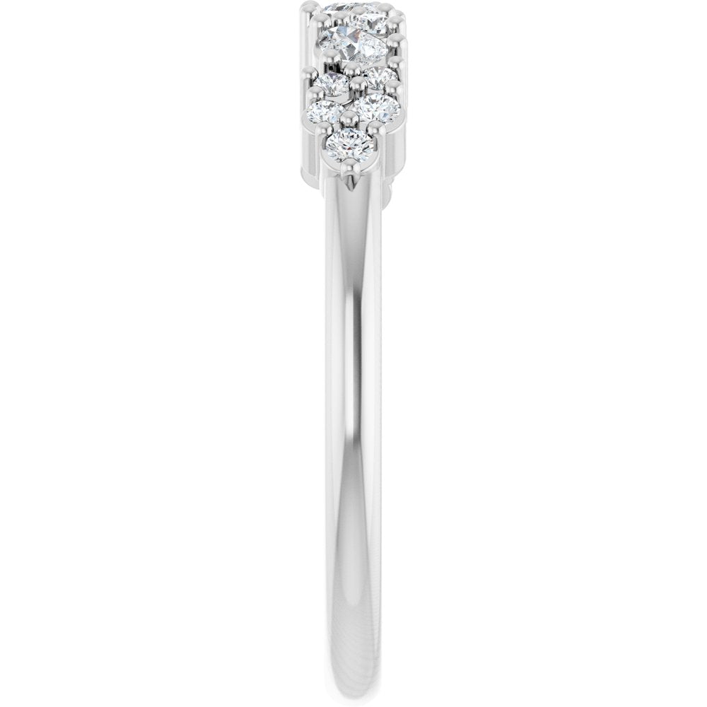 14K White 1/4 CTW Natural Diamond Anniversary Band