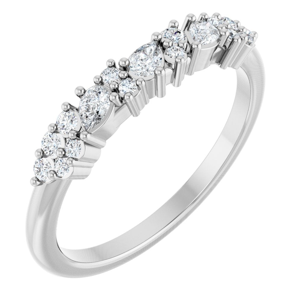 14K White Gold 1/4 CTW Lab-Grown Diamond Anniversary Band