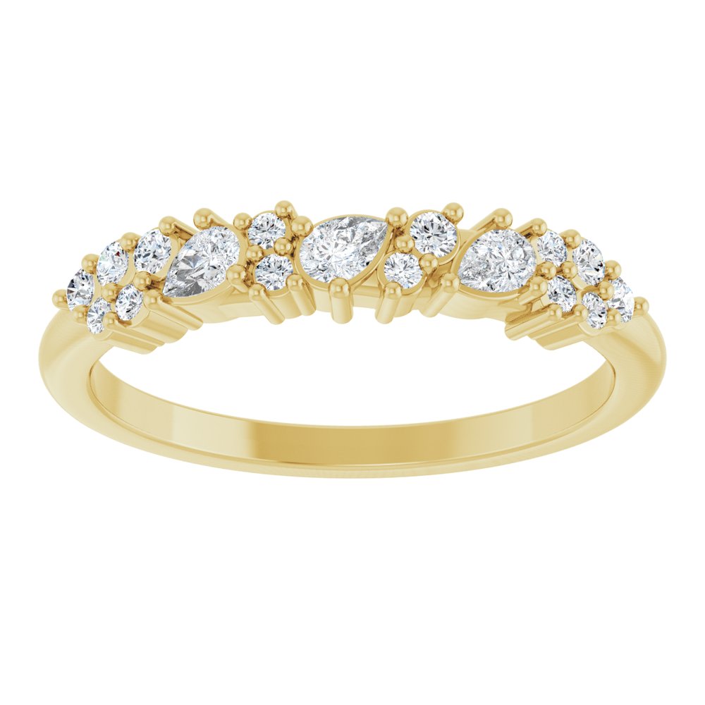 14K Yellow Gold 1/4 CTW Lab-Grown Diamond Anniversary Band