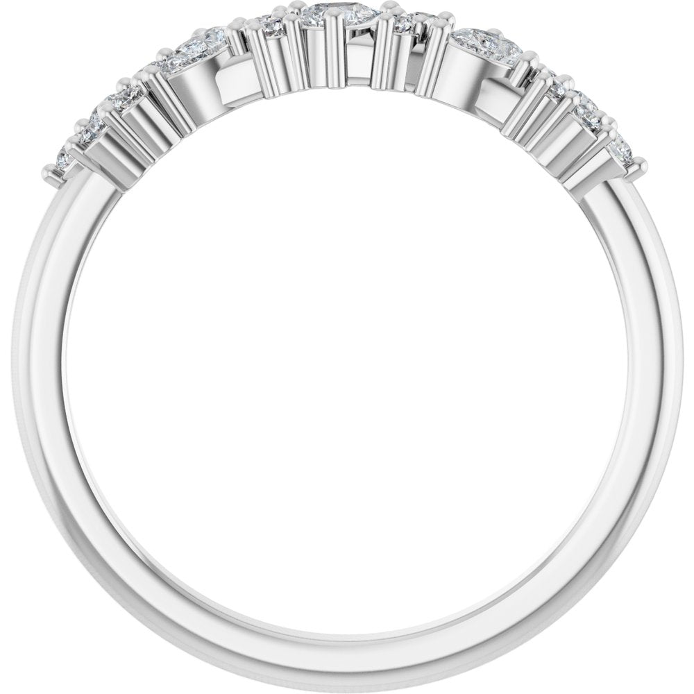 14K White 1/4 CTW Natural Diamond Anniversary Band