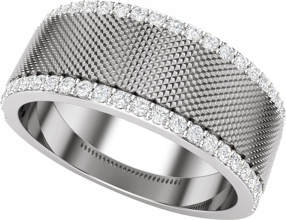 14K White 1/2 CTW Lab-Grown Diamond Band