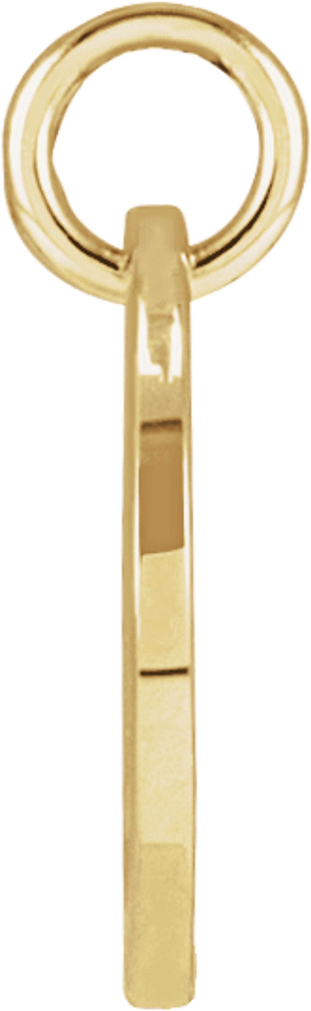 14K Yellow Gold Script Initial L Pendant