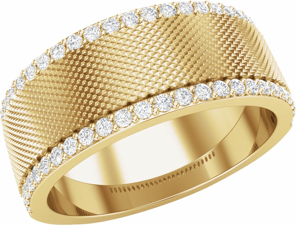 14K Yellow 1/2 CTW Lab-Grown Diamond Band