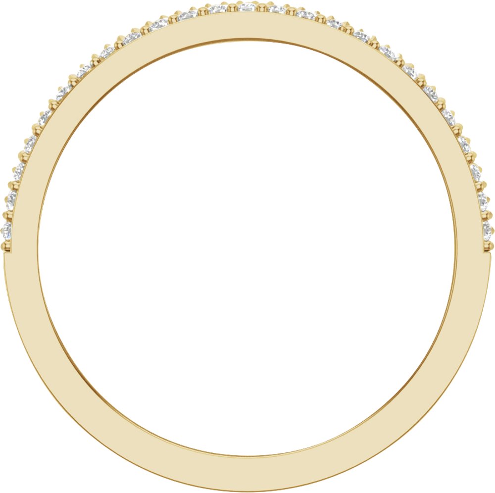 14K Yellow 1/2 CTW Lab-Grown Diamond Band