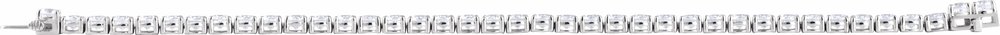 14K White Gold 12 CTW Lab-Grown Diamond Line 7" Bracelet