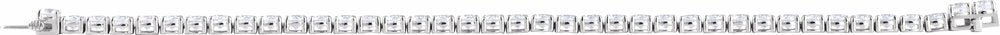 14K White Gold 12 CTW Lab-Grown Diamond Line 7" Bracelet