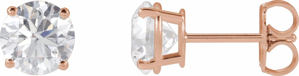14K Rose 2 CTW Lab-Grown Diamond Earrings