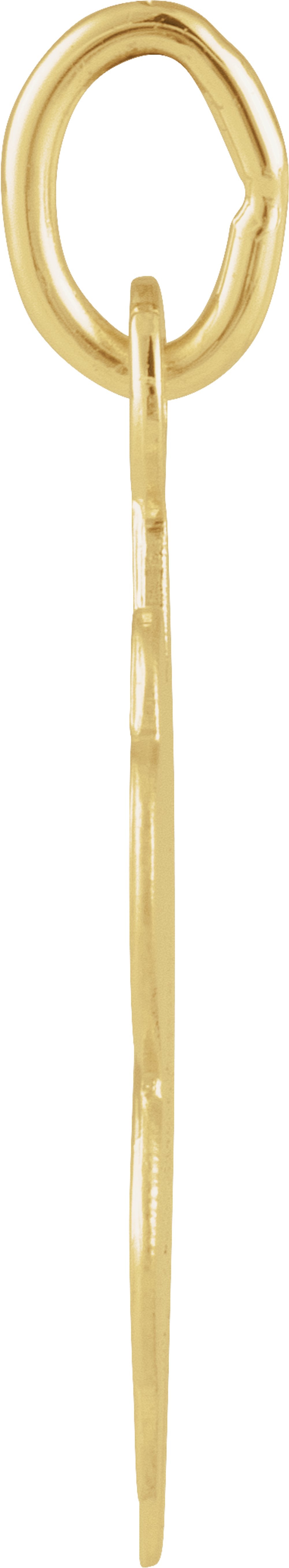 14K Yellow Gold 18x14 mm Four-Leaf Clover Charm/Pendant