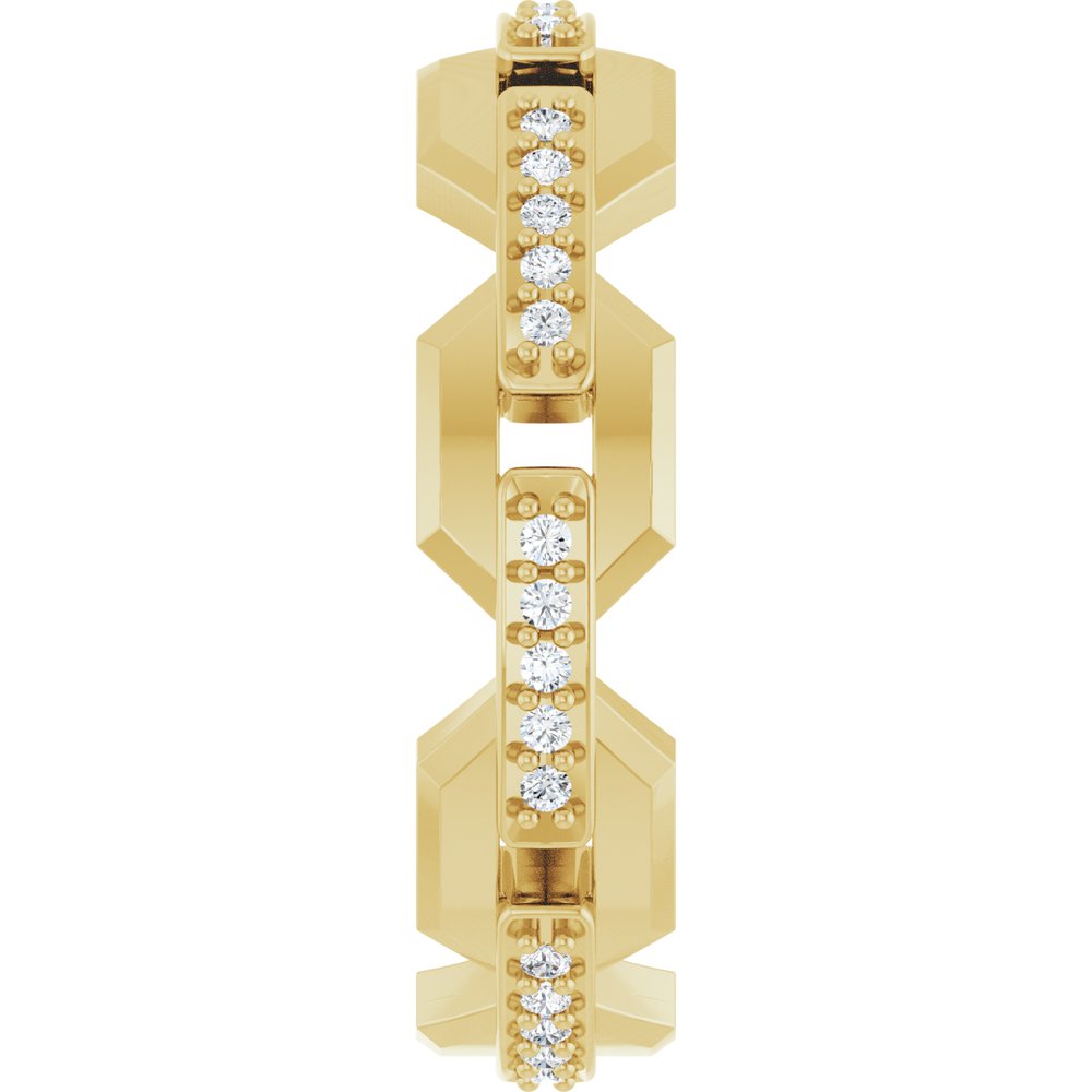 14K Yellow 1/5 CTW Lab-Grown Diamond Band