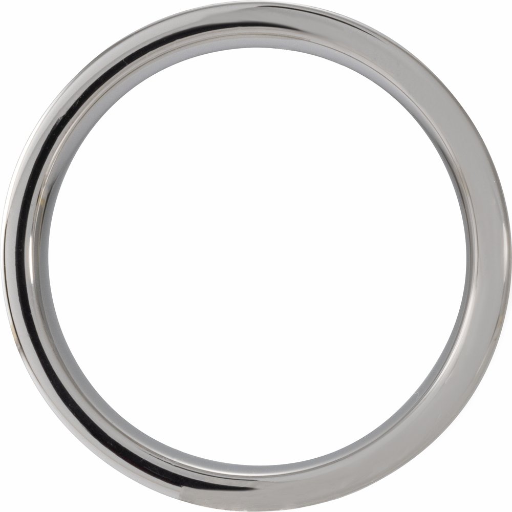 Tungsten Cypress Wood Inlay 8 mm Comfort-Fit Flat Band Size 9