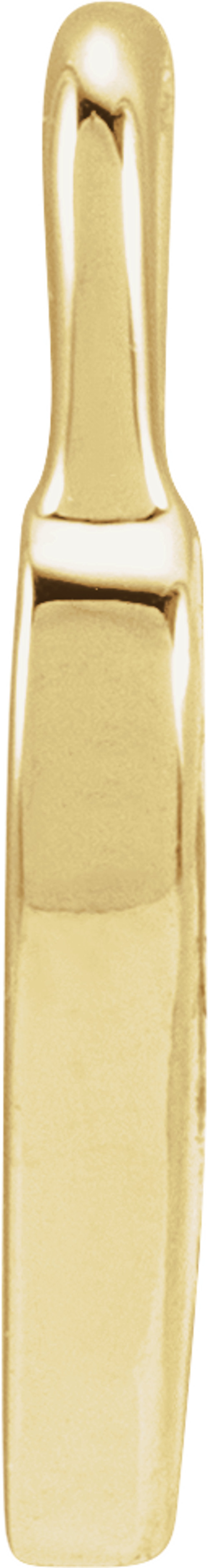 14K Yellow Gold Pink Enamel Heart Pendant