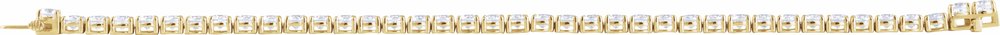 14K Yellow Gold 12 CTW Lab-Grown Diamond Line 7" Bracelet