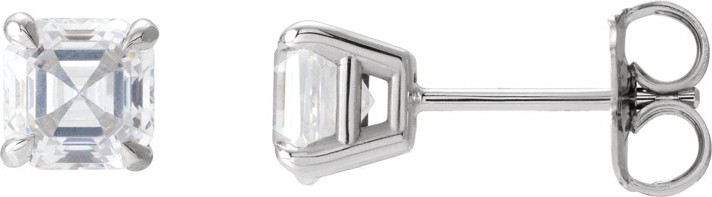14K White Gold 5/8 CTW Natural Diamond Earrings