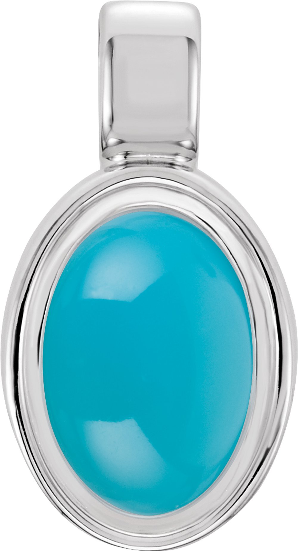 Sterling Silver Natural Turquoise Charm/Pendant
