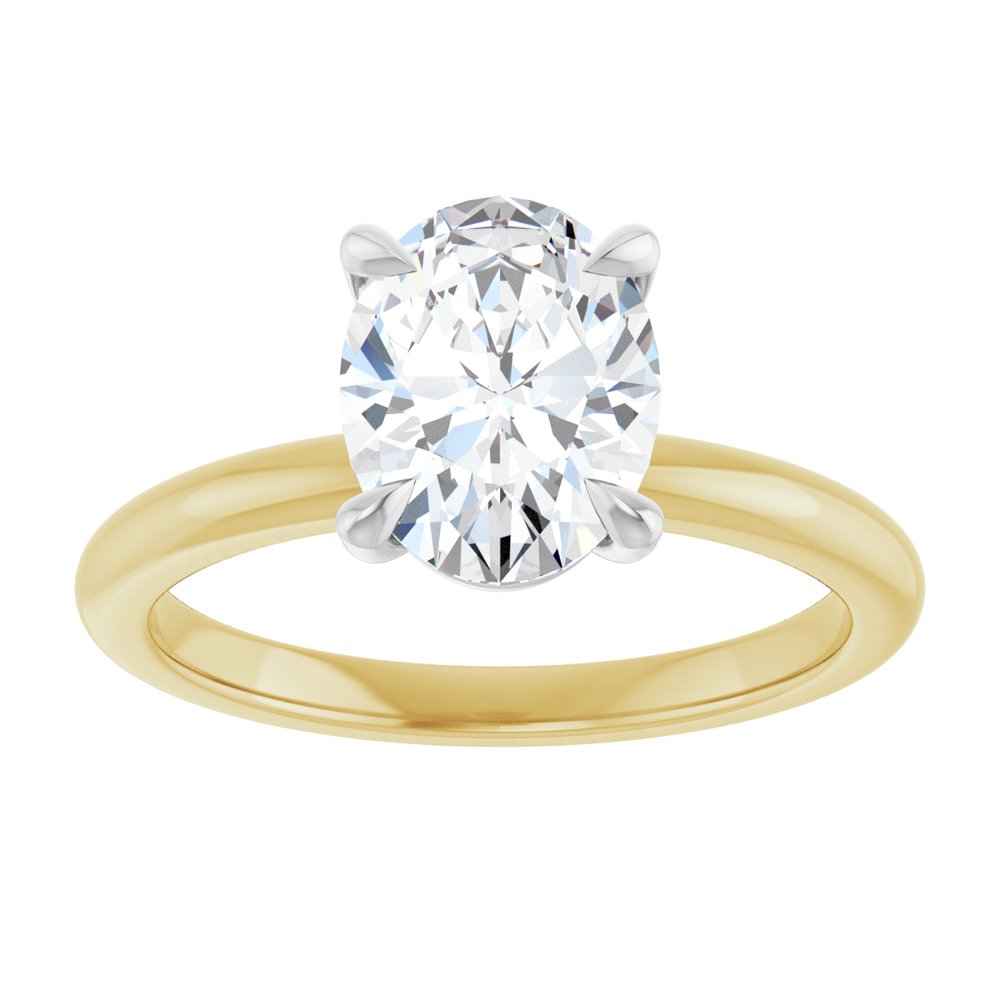 14K Yellow/White Gold 1 1/2 CTW Lab-Grown Diamond Engagement Ring