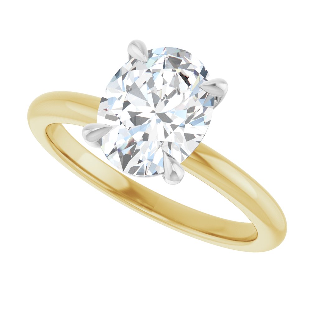 14K Yellow/White Gold 1 1/2 CTW Lab-Grown Diamond Engagement Ring