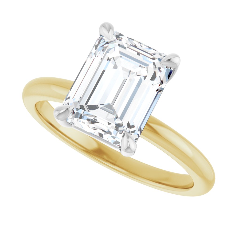 14K Yellow/White Gold 2 1/2 CTW Lab-Grown Diamond Engagement Ring