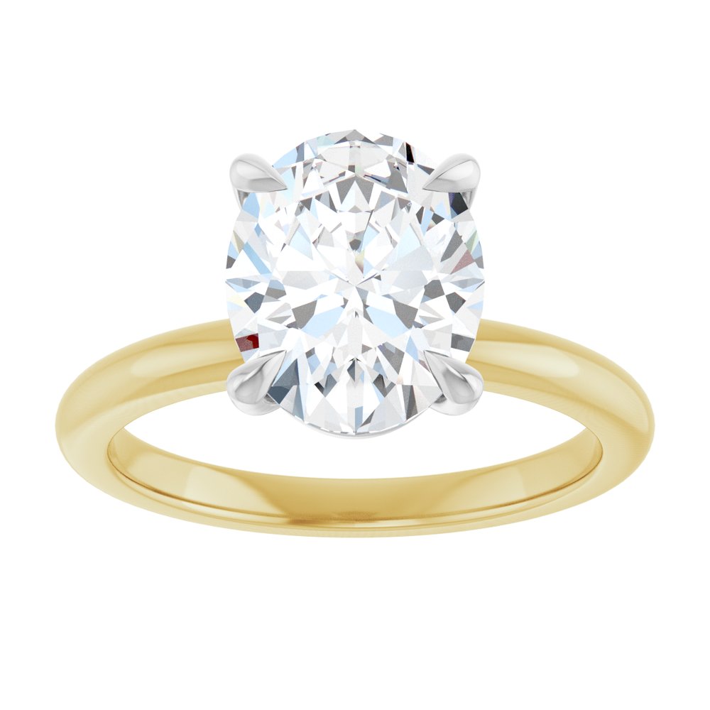 14K Yellow/White Gold 2 1/2 CTW Lab-Grown Diamond Engagement Ring