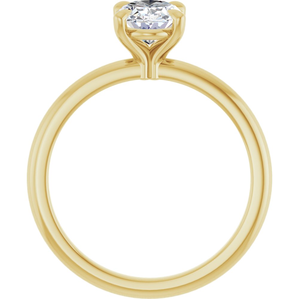 14K Yellow Gold 1 CTW Lab-Grown Diamond Engagement Ring