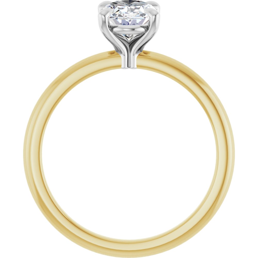14K Yellow/White Gold 1 CTW Lab-Grown Diamond Engagement Ring