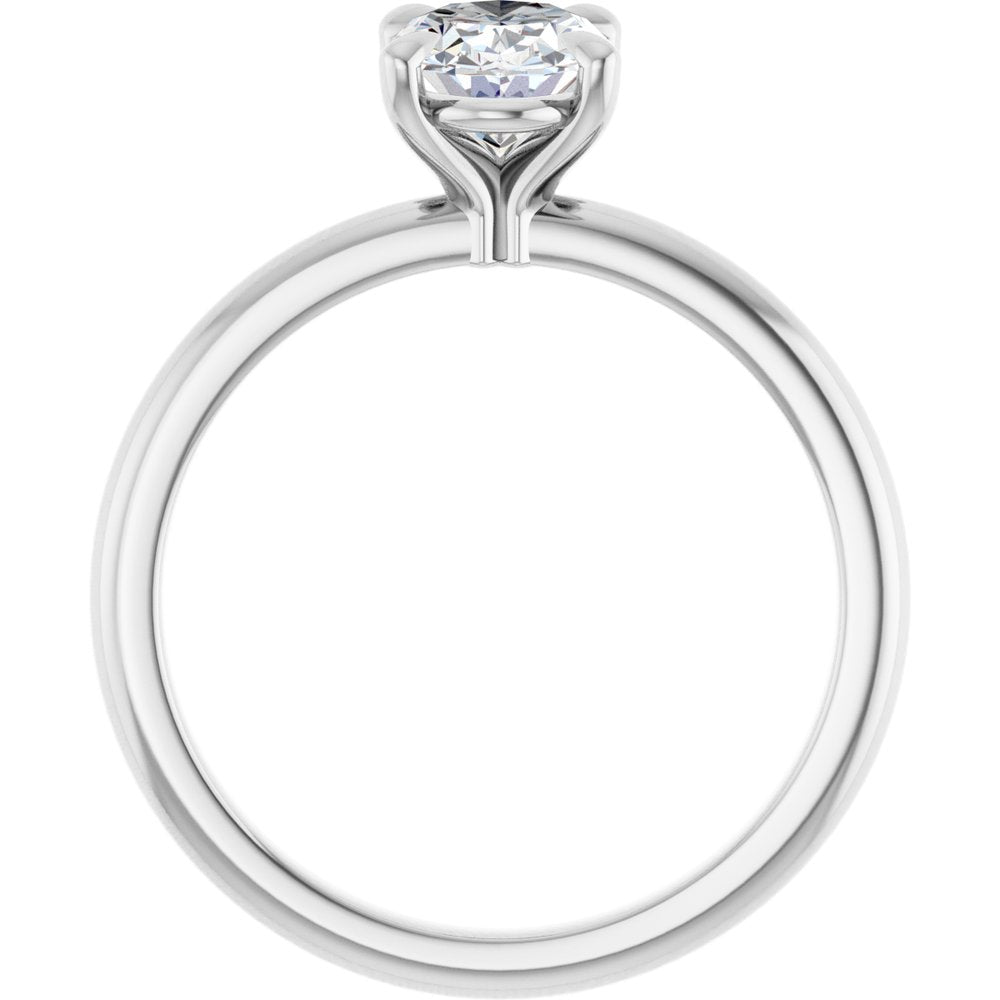 14K White Gold 1 CTW Lab-Grown Diamond Engagement Ring