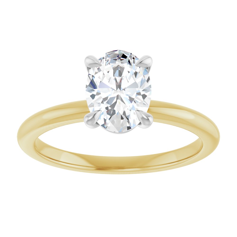 14K Yellow Gold 1 CTW Lab-Grown Diamond Engagement Ring