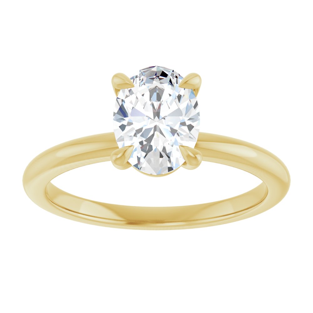 14K Yellow Gold 1 CTW Lab-Grown Diamond Engagement Ring