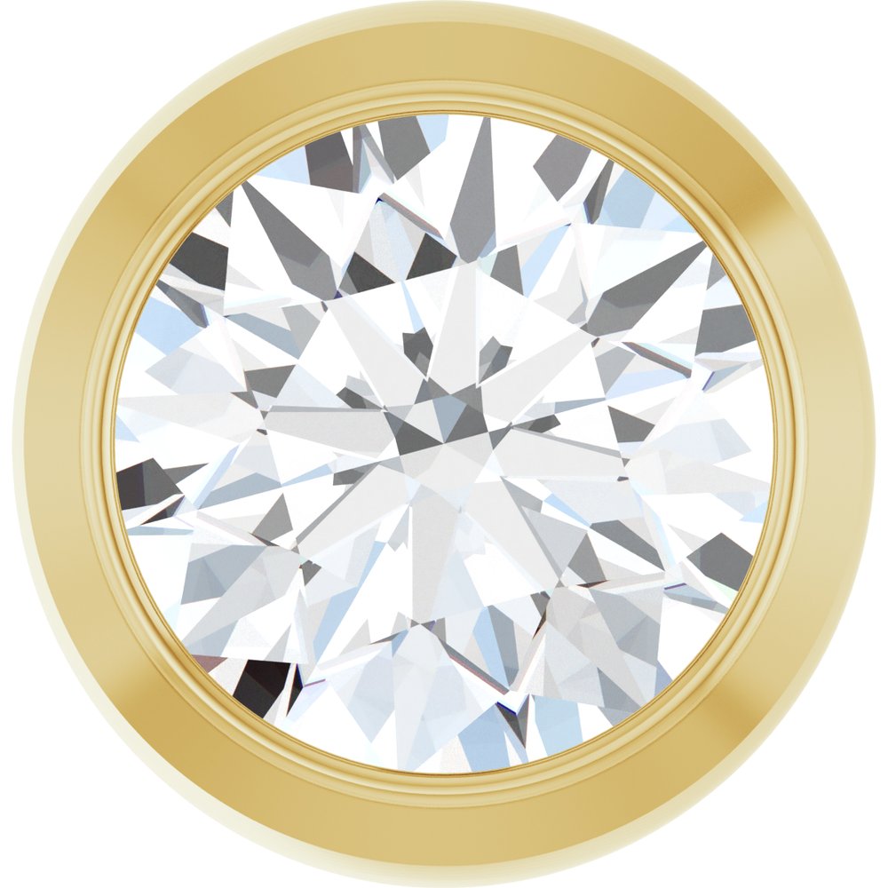 14K Yellow Gold 1/3 CT Lab Grown Diamond Slide Pendant