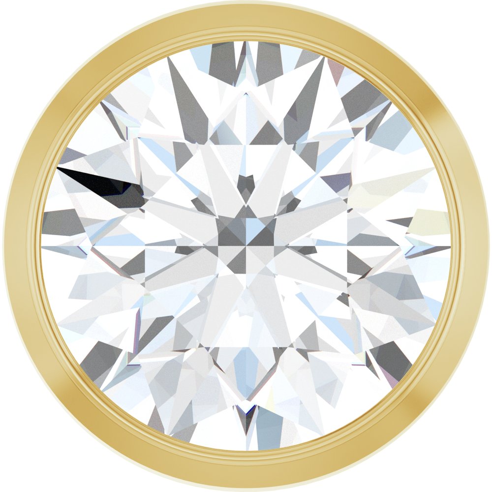 14K Yellow Gold 1 CT Lab-Grown Diamond Slide Pendant