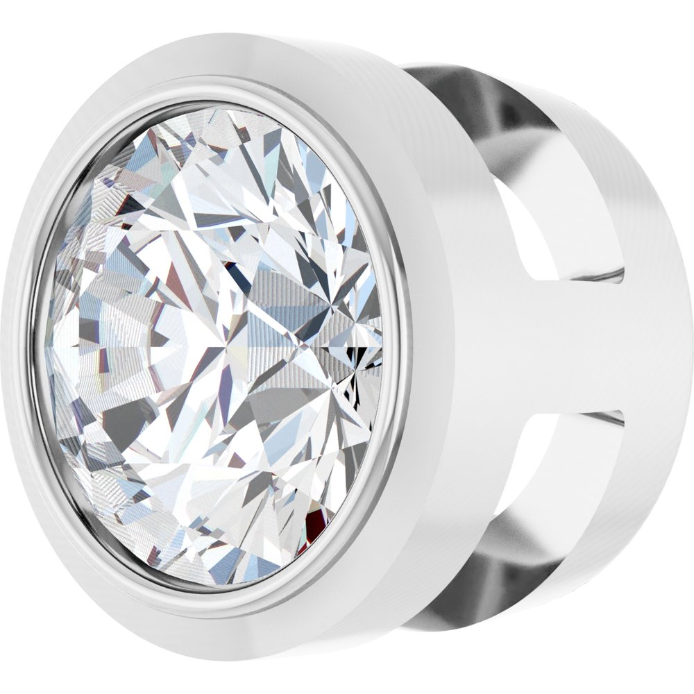 Sterling Silver 1/4 CT Lab-Grown Diamond Slide Pendant