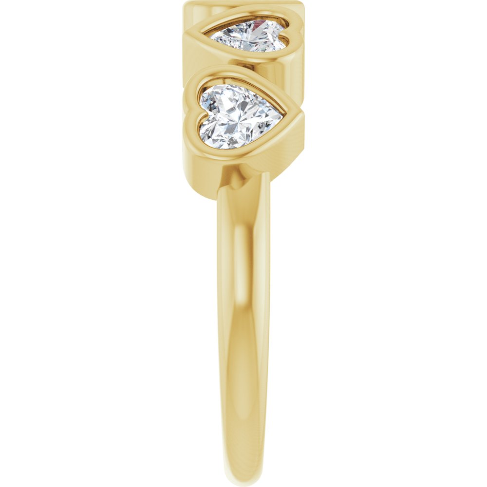 14K Yellow Gold 1 1/8 CTW Lab-Grown Diamond Ring