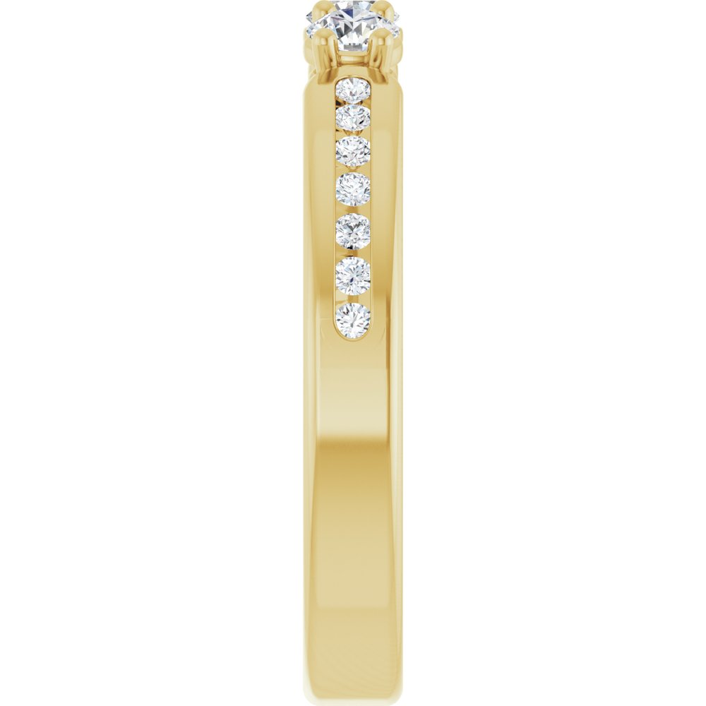 14K Yellow 3/8 CTW Lab-Grown Diamond Anniversary Band