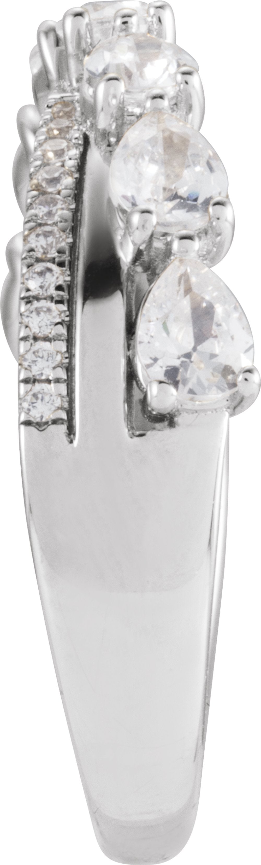 14K White 1 1/8 CTW Natural Diamond Ring