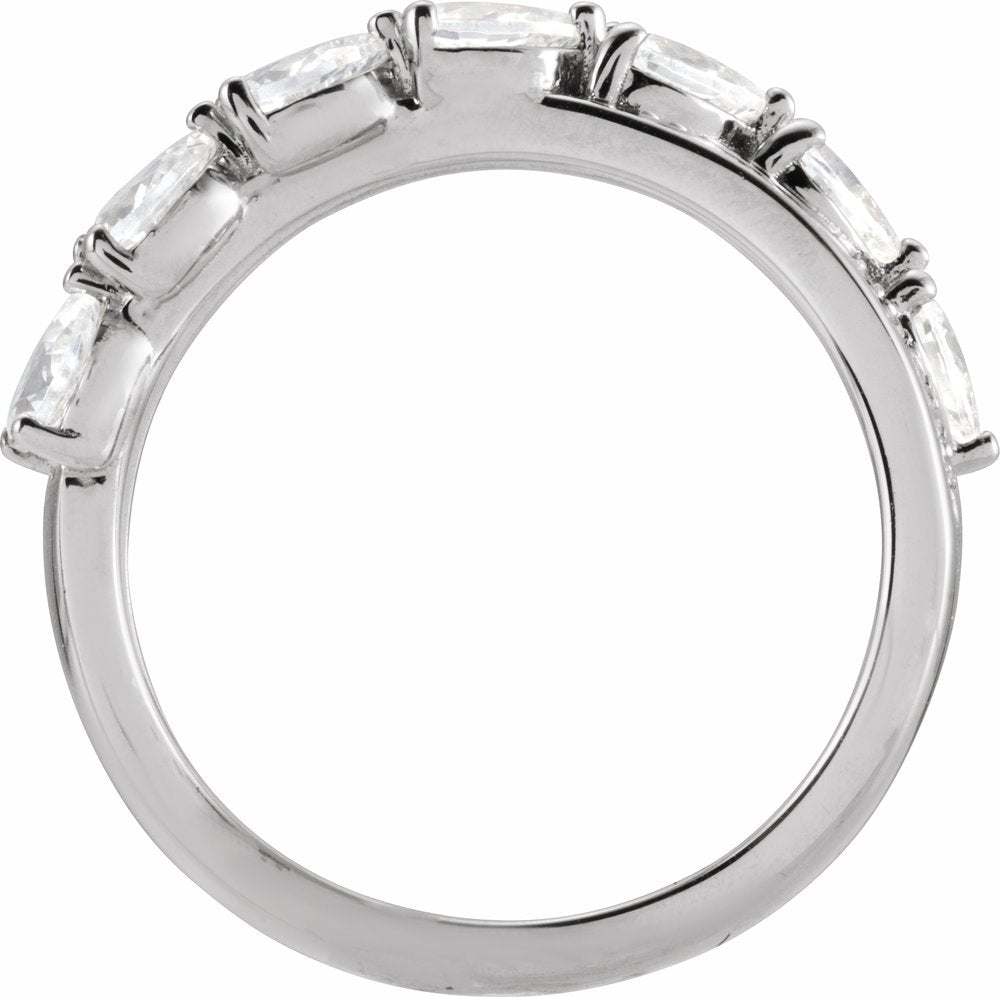 14K White Gold 1 1/8 CTW Lab-Grown Diamond Ring