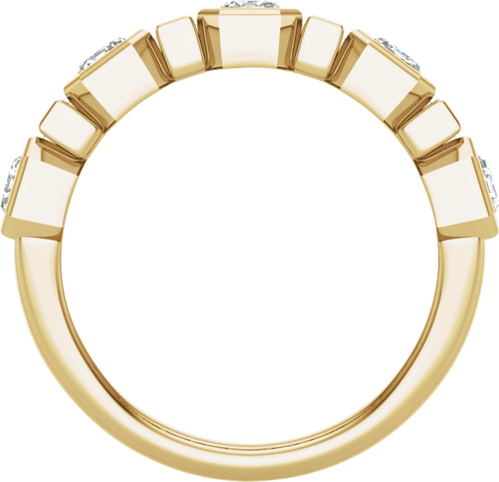 14K Yellow 1 1/2 CTW Lab-Grown Diamond Anniversary Band